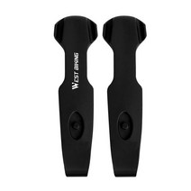검월 자전거 타이어 바퀴 교체 용품 무시고무 20 26 29 인치 west biking 2pcs 레버 휠, 2pc 블랙