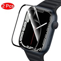 애플 워치용 소프트 필름 45mm 41mm 44mm 40mm 42mm 38mm 9d hd 필름 화면 보호(강화 유리 아님) iwatch 시리즈 7 6 5 4 3 se, 2 x 개, 42mm 시리즈 1 2 3