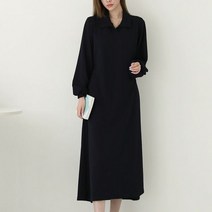 시크루즈 도넬 카라 스트랩 롱 원피스 BDOE807