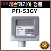 오케이전산 캐논정품 정품플로터잉크 PFI-53GY GRAY PRO-520 330ml PRO-560S, 1