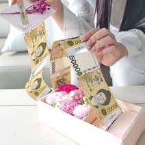 [P1D] 반전 카네이션용돈박스 핑크 어버이날 용돈케이크 / 플라워용돈박스 돈나오는용돈박스 반전용돈박스 용돈상자 반전케이크 ( P1D / 991247EA ), 1, 본상품선택
