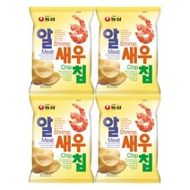 농심 알새우칩, 68g, 4개입