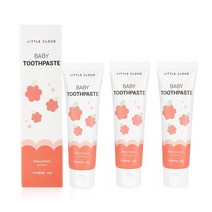 리틀클라우드 무불소 유아 아기 치약 60g, 무불소 치약 3개
