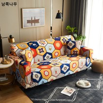 크로스오버 프린트 스판 니트 소파 커버 멀티 콤비 소파 방진 커버 풀백 소파 커버 메이커, 포시미, 동일타입 베개커버(45*45cm)