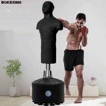 인간모양샌드백 권투 복싱 스트레스해소 더미 격투기 킥복싱 타격 다이어트 가정용 연습 훈련, 블랙고무+핑거장갑