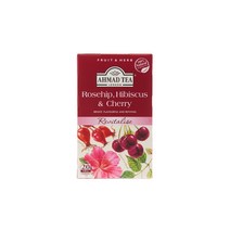 아마드티 로즈힙 히비스커스 앤 체리 허브차 티백, 40g, 6개