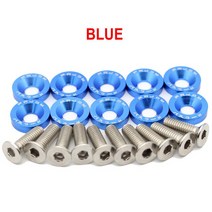 전기 스쿠터 패스너 나사 핸들 바 나사 와셔 Dualtron 1 2 3 Thunder Eagel Ultra Zero 9 부품 10 개, [05] Blue