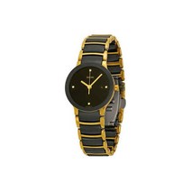Rado Centrix Jubile Black Dial Two-tone Ladies Watch R30930712