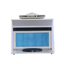 도장 부스 피규어 스프레이 박스 흡입 방진 프라모델, 도장 박스 이중 배기 팬(3면 LED 조명)