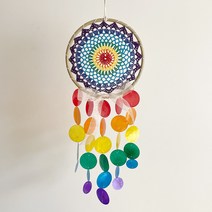 [호유즈] 멕시코 선물가게 드림캐쳐 DIY-KIT(레인보우)_V레인보우(L), V레인보우(L)
