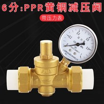 강관 부속 호스 배관자재 2025ppr 파이프 수돗물 황동 감압 밸브 가정용 조절기 정수기 온수기 4 포인트 ppr 커넥터, 04.6 포인트 25 튜브 PPR 수돗물