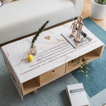 블럭마트 북유럽풍 사각형 거실 테이블 커버 겸 식탁보, TYPE2, 60 x 180 cm