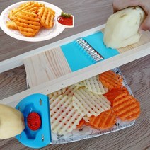 감자 그리드 슬라이서 와이퍼 컷 칩 인공물 오이 와이프 나이프, 01 라이트 그레이, 1개