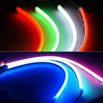 양면테이프 12V 자동차아이라인 면발광 LED바 LED전구, 30cm, 블루LED
