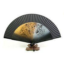 [박씨상방] (국내)고급 실크접부채 (호랑이검)부채집