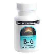 Source Naturals 비타민 B-6 50mg, 50개입, 1개