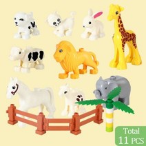 62310 조각 DIY 빌딩 블록 대량 Duplo 동물과 호환 대리석 런 시티 클래식 벽돌 조립 모델 키즈 완구, CHINA, Animal