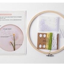 프랑스자수 반제품 자수 키트 세트 용품 diy 민들레