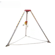 구조용 로프 와이어 삼각대 수동 인명 리프팅 맨홀, 구조 삼각대 1800파운드 풀세트 윈치 포함