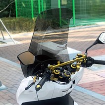 PCX 미들 윈드 스크린 튜닝 74.5cm pcx125 바람막이 커버, 투명(CLEAR)