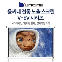 YUNCINE 윤씨네 전동스크린 자동 무선 빔스크린 80인치 100인치 120인치, 120인치 빔스크린 (유선스위치형)