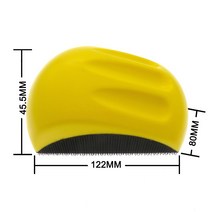 전동 샌딩기 샌딩 머신 후크 및 루프 사포 홀더 핸드 패드 연마 도구 PU 샌더 용 1x 샌딩 블록, 5인치 마우스, 1개