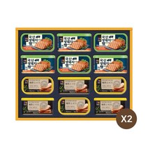 목우촌 국산 생돼지 햄+제주 돔베팸 맛있게 더 담은 4호 LG선물세트, 2개