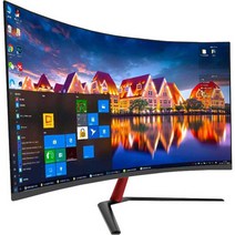 게임용 모니터 커브형 게이밍 컴퓨터 곡면 화면 32, 그레이 블랙 32인치 곡면 200HZ
