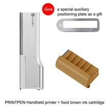 휴대용포토프린터 미니프린터 스마트폰사진인화기 evebot printpen 식품 특정 휴대용 프린터 빵 커피 우유 차 비스킷 패턴 로고 스마트 휴대용 미니 작은 인쇄, 푸드 프린터 세트