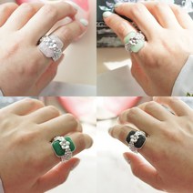 살롱드메리 무궁화 옥반지 혼주반지 한복반지 쌍가락지 옥가락지 결혼식반지 반지