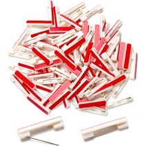 100 White Safety Pin Bar with Adhesive badge pin backs name tag pinsWhite Adhesive Safety Pins Bac, 1