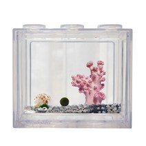 세남자바스켓 언더더씨 국산 마리모 DIY 세트 키우기-마리모(소), 핑크산호+흰자갈50g파란자갈50g