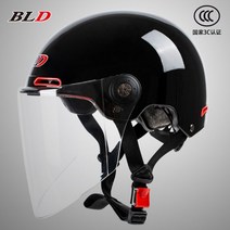 BLD 3C 인증 남녀 여름 차외선 차단 하프 헬멧 사계절 배달 오토바이 스쿠터 바이크 라이딩 헬멧, O
