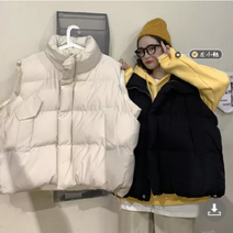 줄리엣이뽀 (오늘출발)여성 루즈핏 패딩 조끼 후드티와어울리는 간절기에 입기 좋은 베스트추천 3401