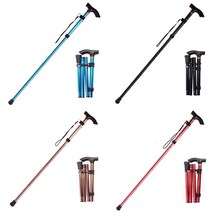 초경량 5단 등산스틱 접이식 트레킹폴 등산용스틱 1p, pmker 블랙