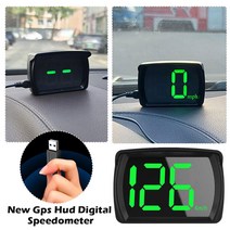 GPS HUD 2023 최신 GPS HUD 디지털 속도계 플러그 앤 플레이 모든 자동차 큰 글꼴 KMH MPH 액세서리 공장, 한개옵션0