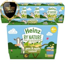 영국 Heinz 하인즈 페어 & 애플 커스터드(100g x 4개입) 400g, ５개　(개당 12,800원 - 코드775p)