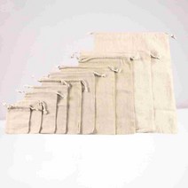 광목주머니 10종 면보 린넨 양파망 무지 제로웨이스트 파우치 더스트백, 15x20cm