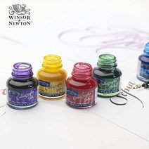윈저앤뉴튼 캘리그라피 잉크 30ml, 030 Black