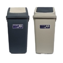 유진 에이스 사각 휴지통 종량제 30L용(소) 40L용(중) 50L용(대) 75L용(특대) 사무실 가정 업소 학교, 그레이