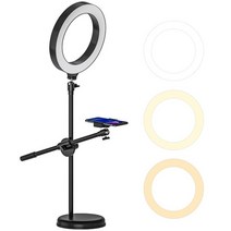 셀카 LED 링 라이트 33cm/26cm/16cm 조절 가능한 책상 포함 전화 촬영 브래킷 스탠드 VK 유튜브용 사진, 협력사, 유형 2