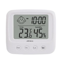 LCD 디지털 온도 습도 측정기 백라이트 홈 실내 전자 습도계 온도계 Weather Station Baby Room, 02 No backlight