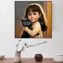 보석 비즈 십자수 소녀 검은 고양이 대형 DIY 해바라기 구슬 구어도 디즈니 공예 명화