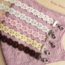 별꽃송송 마스크레이스목걸이만들기DIY세트 5color 고리포함, 옐로우