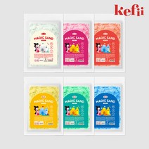 케피 모래놀이 촉감놀이 소근육발달 매직샌드 500g 택1, 선택:옐로우