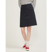 23SS 라이트네이비 미디기장 치노 스커트 HSSK3B253N1