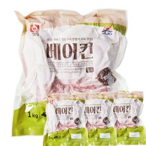 [옐로가든] 볶음밥 토핑 알뜰용 사조오양 파지 베이컨 1kg, 베이컨(파지) 1kg*3개