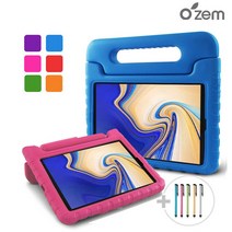 오젬 태블릿 PC 어린이안전 에바폼 케이스+터치펜증정, 핑크