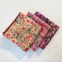 [사라가든] 여성 CR면 손수건&목 스카프(혼합C) 3개1세트