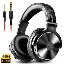 Oneodio전문 스튜디오 DJ 헤드폰 (마이크 오버 이어 포함) 유선 HiFi 모니터 이어폰 접이식 게임용 헤드셋 pc용, Pro-10 Black, Pro-10-Black_중국